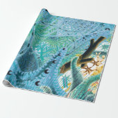 ブルーバリアリーフ素晴らしエキノデルム |ヴィンテージ ラッピングペーパー (アンロールド)