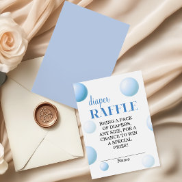 ブルーバルーンおむつくじ 赤ちゃん 男の子 エンクロージャーカード