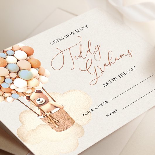 ブルーバルーンでグラハムのチケット数を推測 エンクロージャーカード