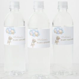 ブルーバルーンのウォーターボトルラベルを心待ちにする ペットボトルラベル