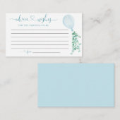 ブルーバルーンアドバイスがベビーカードを希望 エンクロージャーカード (正面/裏面)