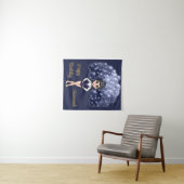 ブルーバルーンアーチ体操バースデーパーティー タペストリー (インサイチュ(横))