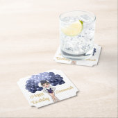 ブルーバルーンアーチ体操バースデーパーティー ペーパーコースター (インサイチュ)