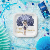 ブルーバルーンアーチ体操バースデーパーティー ペーパープレート (パーティー)