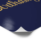 ブルーバルーンアーチ体操バースデーパーティー ポスター (コーナー)