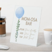 ブルーバルーンウォーター色ボーイベビーシャワー台座 台座サイン (インサイチュ)