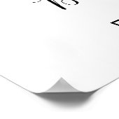 ブルーバルーンエレファントベビーシャワー歓迎サイン ポスター (角)