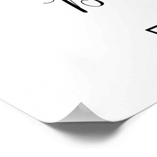 ブルーバルーンエレファントベビーシャワー歓迎サイン ポスター (角)