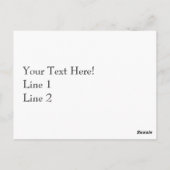 ブルーバルーンカスタムポストカード ポストカード (裏面)