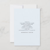 ブルーバルーングリーン赤ちゃんシャワーありがとう サンキューカード (裏面)