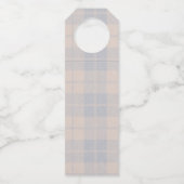 ブルーバルーンテディベア赤ちゃんシャワーありがとう ボトルネックタグ (裏面)