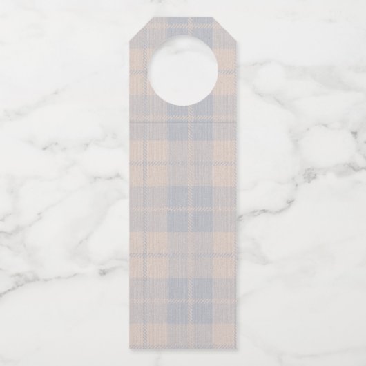 ブルーバルーンテディベア赤ちゃんシャワーありがとう ボトルネックタグ (裏面)