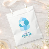 ブルーバルーンハッピーバースデー フェイバーバッグ (クリップ留めされた状態)