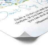 ブルーバルーンフローラゾウはベビー ポスター (角)