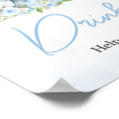 ブルーバルーンフローラゾウ飲料 ポスター (角)