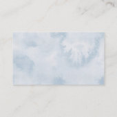 ブルーバルーンベビーシャワーおむつラッフルチケット エンクロージャーカード (裏面)