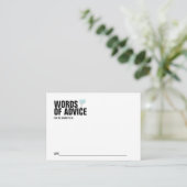 ブルーバルーンベビーシャワーママアドバイスカード アドバイスカード (スタンド正面)