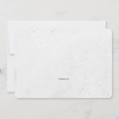 ブルーバルーンベビーシャワー招待状 招待状 (裏面)