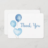 ブルーバルーンボーイサンキューカード サンキューカード (正面/裏面)