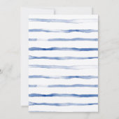 ブルーバルーンユーカリプトゥスボーイ赤ちゃんシャワー 招待状 (裏面)