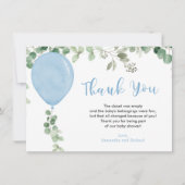 ブルーバルーンユーカリ サンキューカード (正面)