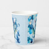 ブルーバルーン付き可愛いドラゴン男の子ベイビーシャワー 紙コップ (右)