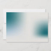 ブルーバルーン赤ちゃんシャワーボーイ招待状 招待状 (裏面)