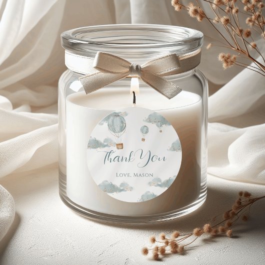 ブルーバルーン魔法金ゴールドグリッターファースト誕生日ボーイ ラウンドシール