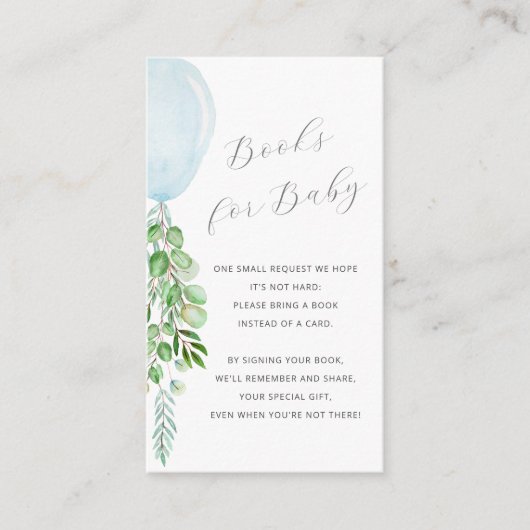 ブルーバルーン・ユーカリ関連の書籍 エンクロージャーカード (正面)