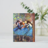 ブルーバレエのダンサーEdgar Degas ポストカード (スタンド正面)