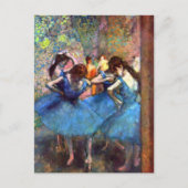 ブルーバレエのダンサーEdgar Degas ポストカード (正面)