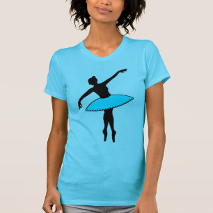 ブルーバレエツチュバレリナダンス先生アンポインテ Tシャツ