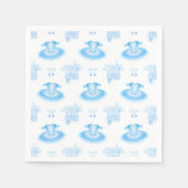 ブルーバレエ誕生日ツツ&ポインテシューズ スタンダードカクテルナプキン (正面)