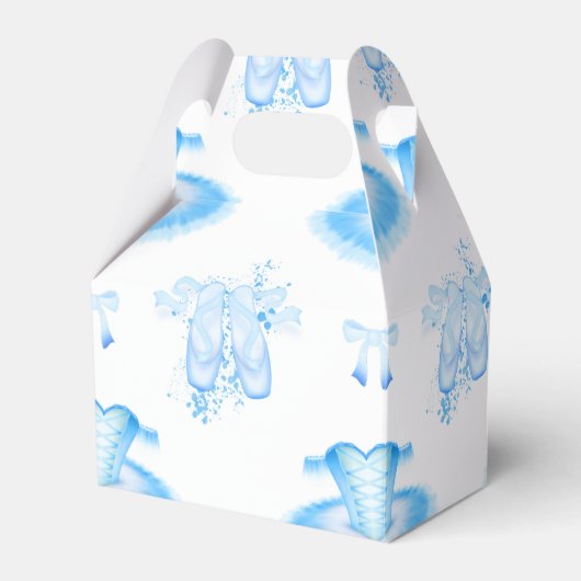 ブルーバレエ誕生日ツツ&ポインテシューズ フェイバーボックス (正面サイド)