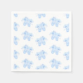 ブルーバレエ誕生日ポインテシューズ スタンダードカクテルナプキン (正面)