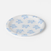 ブルーバレエ誕生日ポインテシューズ ペーパープレート (アングル)