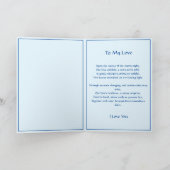 ブルーバレンタインハートと恋詩 カード (内部)