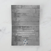 ブルーバレンタインハートツリーグリーティングカード カード (内部)