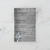 ブルーバレンタインハートツリーサンキューカード カード (内部)