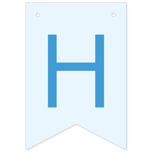 ブルーバレンタインハートバースデーパーティーデコール バンティングフラッグ (第2の旗)