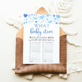 ブルーバレンタイン何ベビーアイテム赤ちゃんシャワーゲーム 招待状