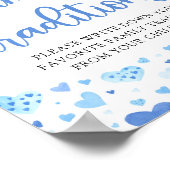 ブルーバレンタイン家族の伝統ベビーシャワーサイン ポスター (角)