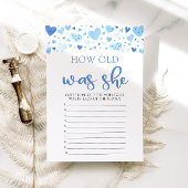 ブルーバレンタイン彼女の赤ちゃんシャワーのゲーム 招待状