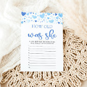 ブルーバレンタイン彼女の赤ちゃんシャワーのゲーム 招待状