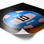 ブルーバレーボールチーム フォトプリント            (角)