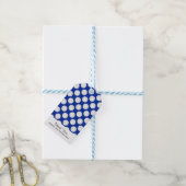 ブルーバレーボールテーマ誕生日 ギフトタグ (より糸付き)