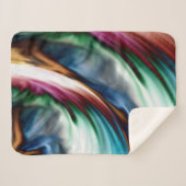 ブルーバレーワールウィンドレインボー シェルパブランケット (正面(横))