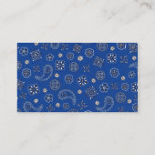 ブルーバンダナウェディングレセプションカード エンクロージャーカード (裏面)