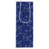 ブルーバンダナウエスタンカウボーイアドベンチャーランチおもしろい ワインギフトバッグ (正面)