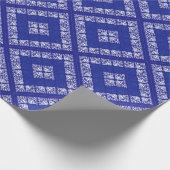 ブルーバンダナデザイン ラッピングペーパー (角)